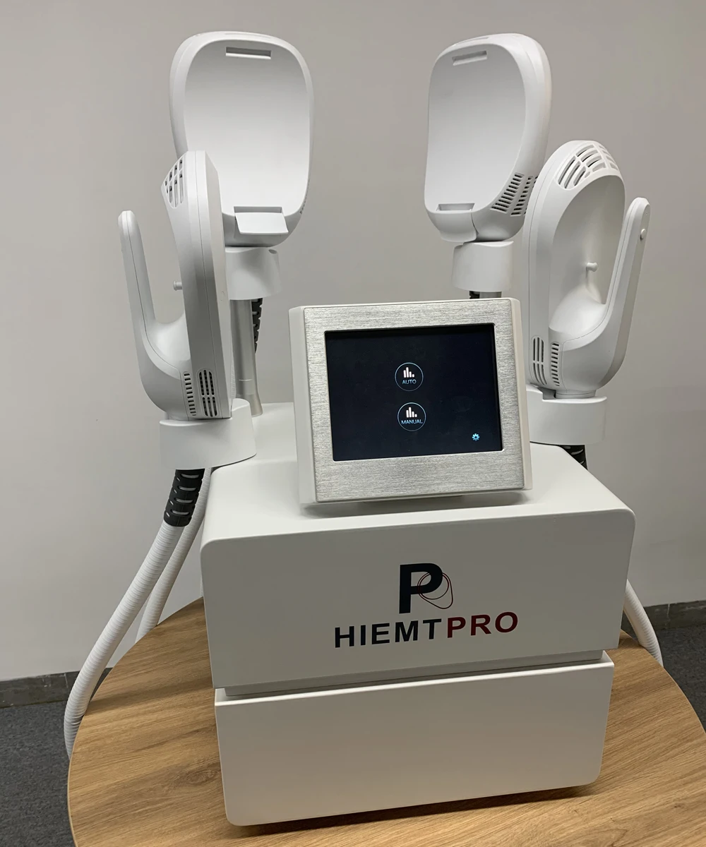  Newest HIEMTPRO 4 Handles EMS Muscle Stimulator High Intensity HIEMT Electromagnetic Sculpting Slimming