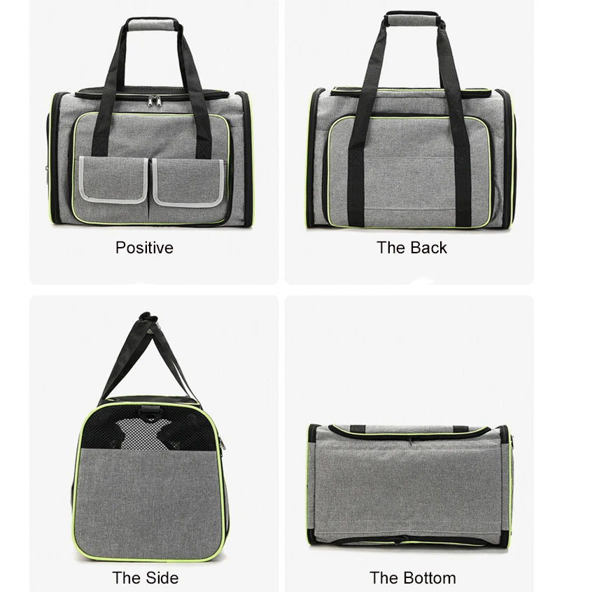 Airline Approved Expandable Large Carrier For Cats Travel Breathable Cat Carrier Bag