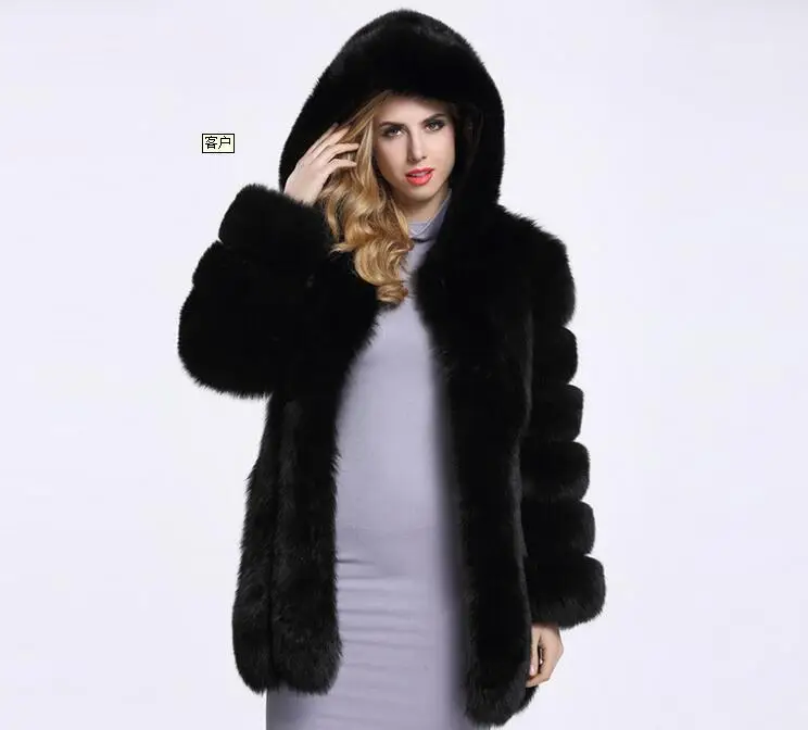 
 Casual Female Winter Mink Fox Women Faux Fur Coat With Great Price  
