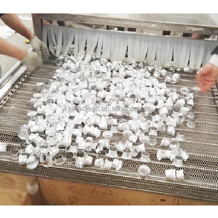 automated conveyor washer ultrasonic cleaning machine for stamped aluminum parts LED light cups, shell parts degrease, deoiling