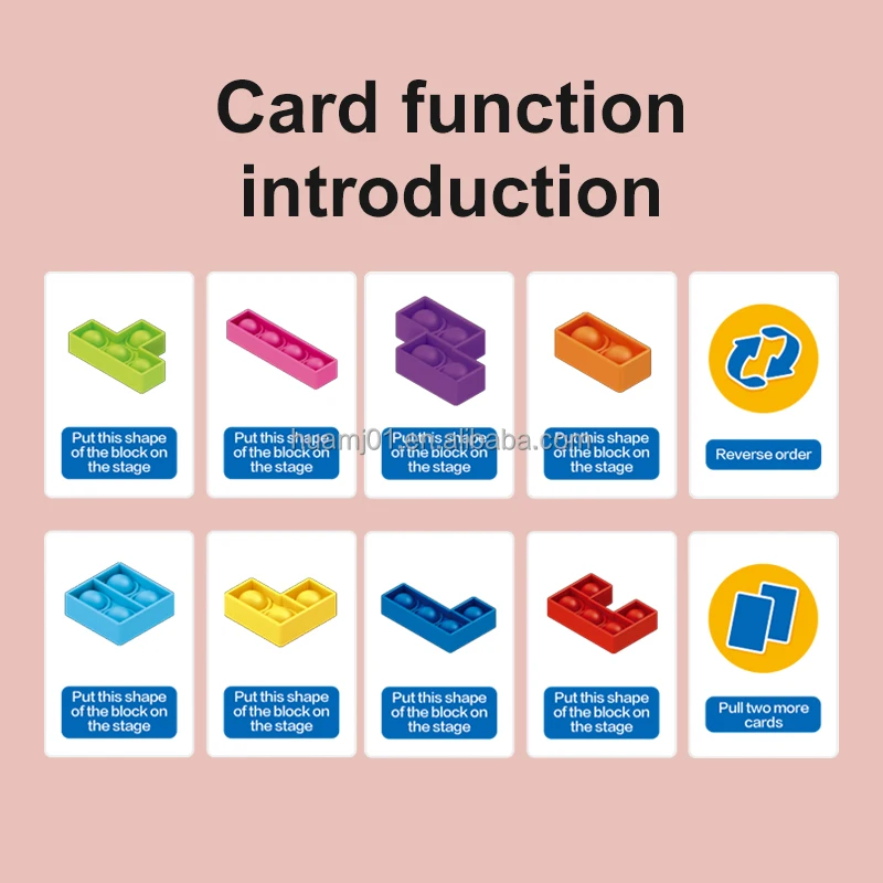 Silicone Stress Relief Toy Tumbler Puzzle Push Pop Bubble Sensory For Children Of Tumbler Fidget Toy