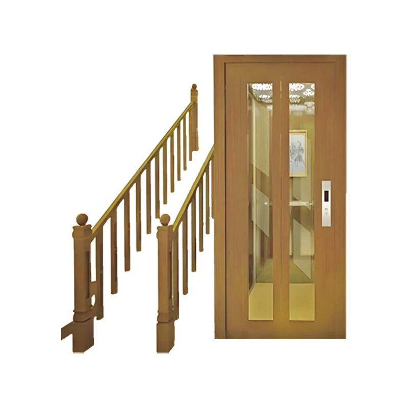 traction drive small home elevator 3 floor with a range of gate and door options