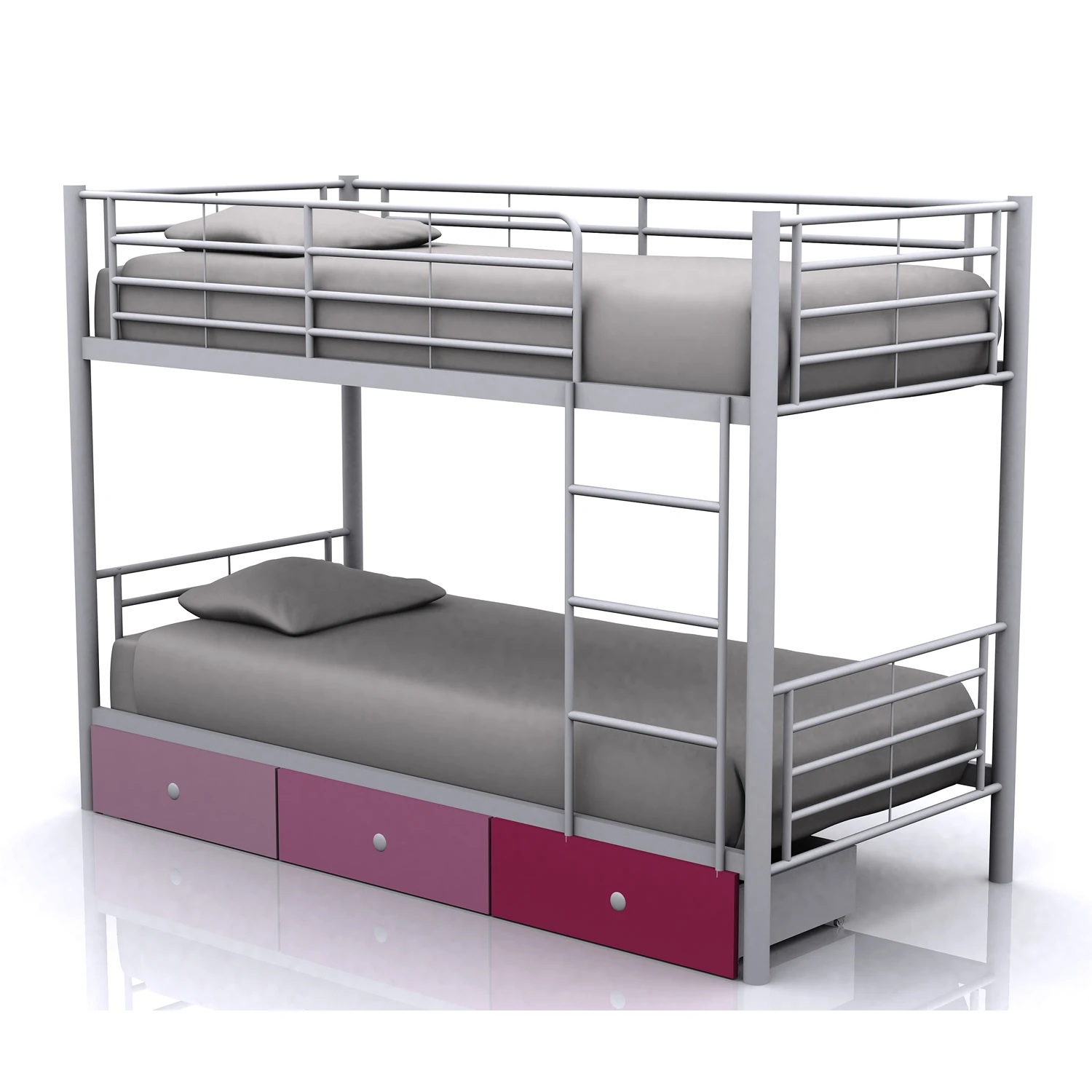 New Design models metal bunk kids bed for girls