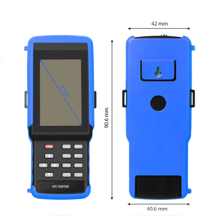 Портативный 4-дюймовый сенсорный экран H.265 4K IP + CVBS + TVI + CVI + AHD 5 в 1 тестер камеры видеонаблюдения