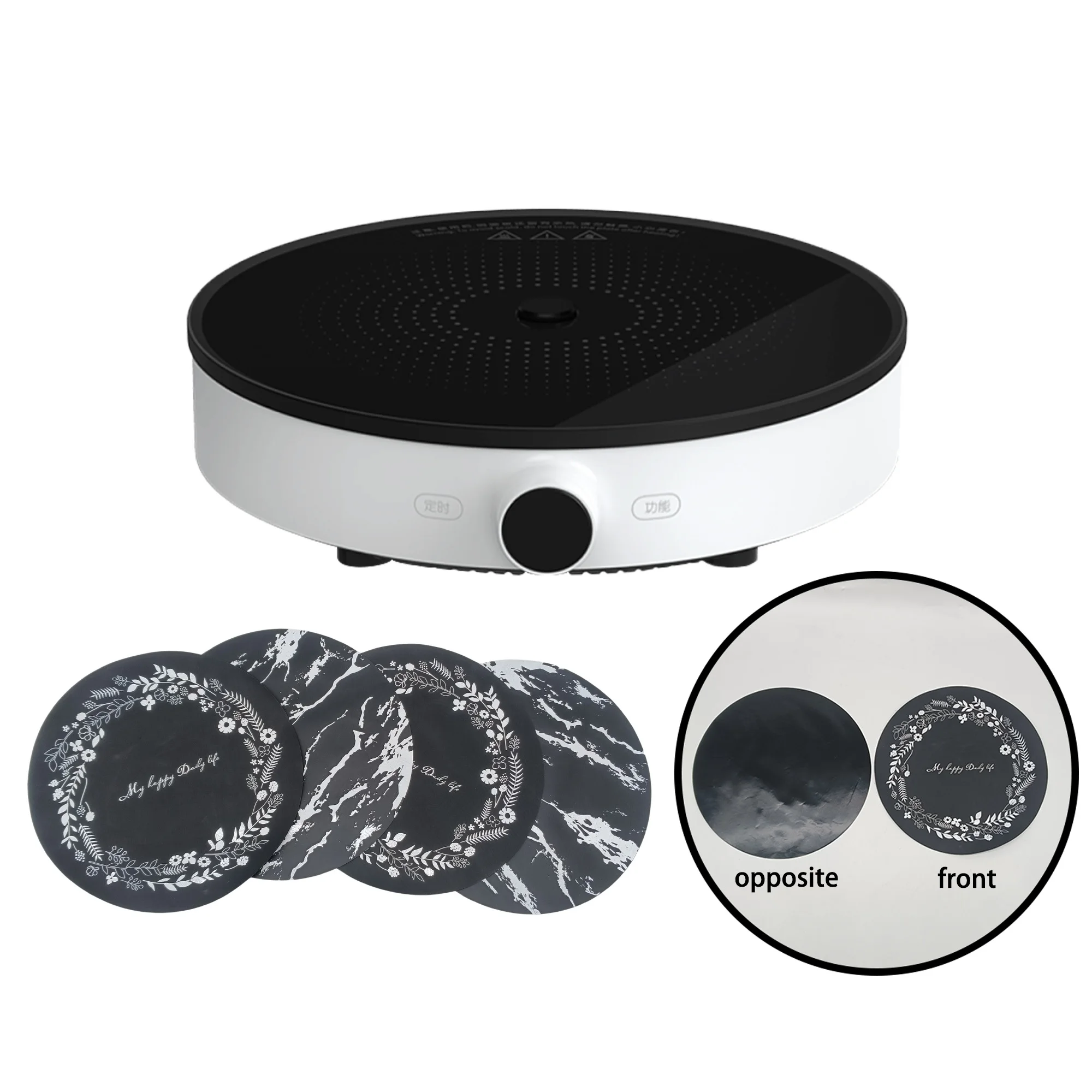 Silicone Induction Cooktop Mat for Magnetic Stove Cook Top Silicone Non slip Pads Cook Tops  silicone induction cooker mat