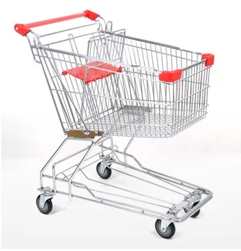 MOQ 20 PCS 85L supermarket trolley manufacturers, shopping cart factory