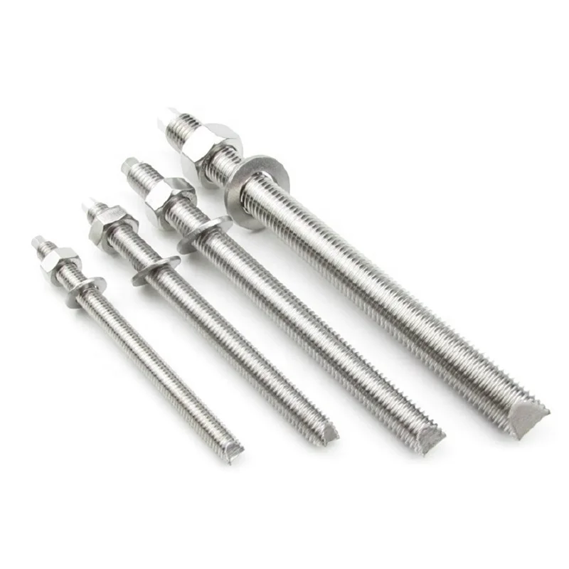 316 stainless steel standard fastener expansion bolt chemical anchor bolts for concrete