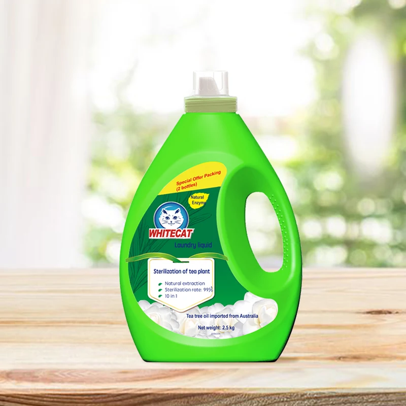 Whitecat OEM Full Effect Stain Removal Tea Tree Laundry Washing Detergent Liquid For Washing Hand