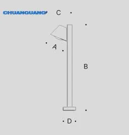 Aluminum Outdoor Bollard LED Lawn Light IP65 Waterproof Garden Lamp with Warm White CCT Energy Saving 220V Bronze Body