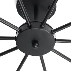 Ceiling Light Chandelier black Lamp 10 Light E27 Light Socket Black for Living Room Bedroom Dining Room Balcony  Shop Bar