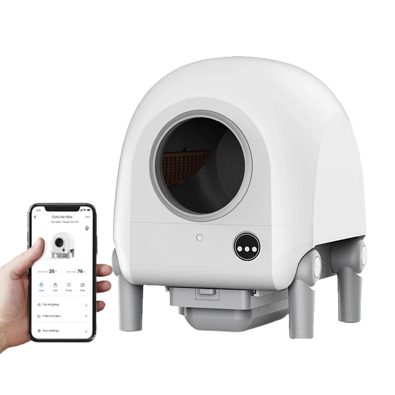2024 Newest cat automatic litter box smart cat litter tray Camera Monitoring Large Self-Cleaning Electric cat litter box