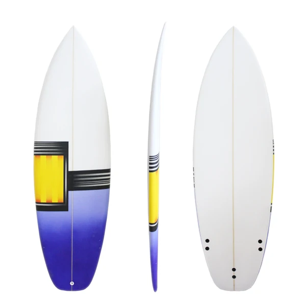 High quality PU material short surfboard with non-slip EVA foam pad
