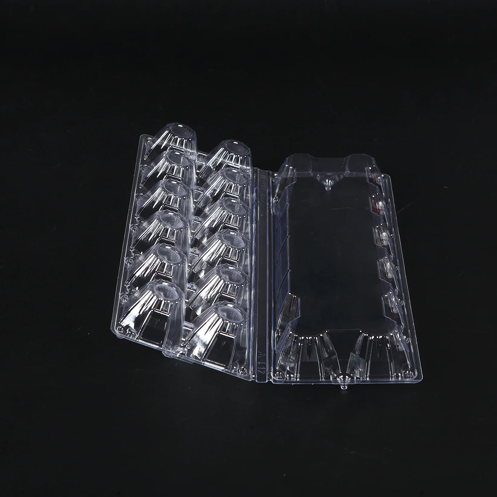 [Not Eggs Sale] Plastic 12 Cells in 2*6 Jumbo Chicken Eggs Carton in Wholesale Recyclable for Duck Eggs