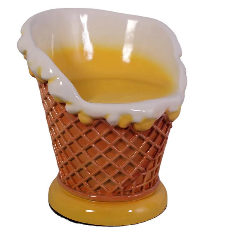 Уличная мебель на заказ, красочный водонепроницаемый стол для мороженого и стулья для декора кафе