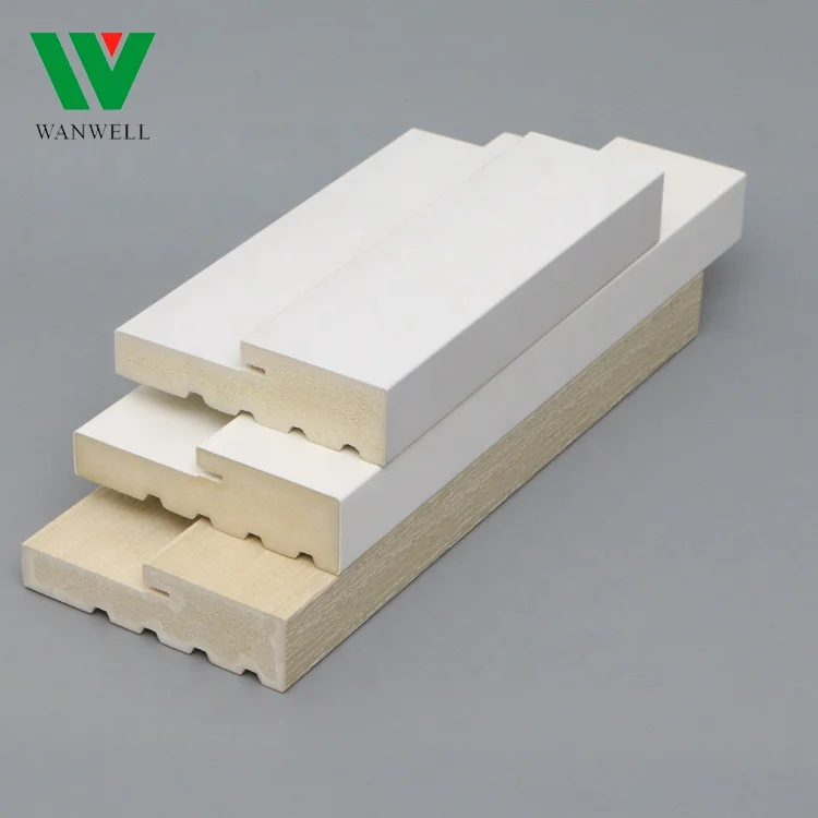 Door Wood Door Jamb WPC / PVC Wood Plastic Composite Door Frame