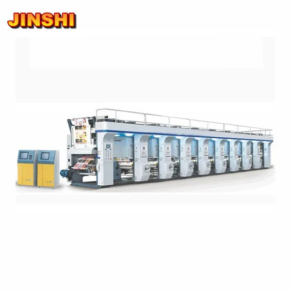 
High Speed China Top 10 Automatic PET Rotogravure Gravure Intaglio Printing Press Machine 5 Color (Jinshi brand) 