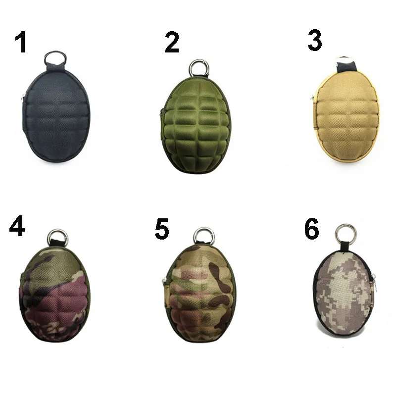 Women/Men Grenades Key Holder Case Wallets Tactical Keys Organizer