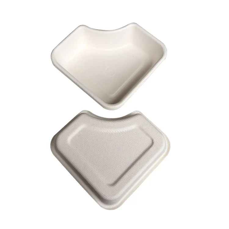 Low price biodegradable bagasse pulp food insert protective packaging manufacturer