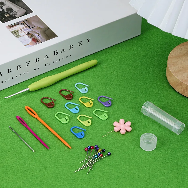 Relief Flowers Knitting Craft Diy Crochet Kit for Beginners