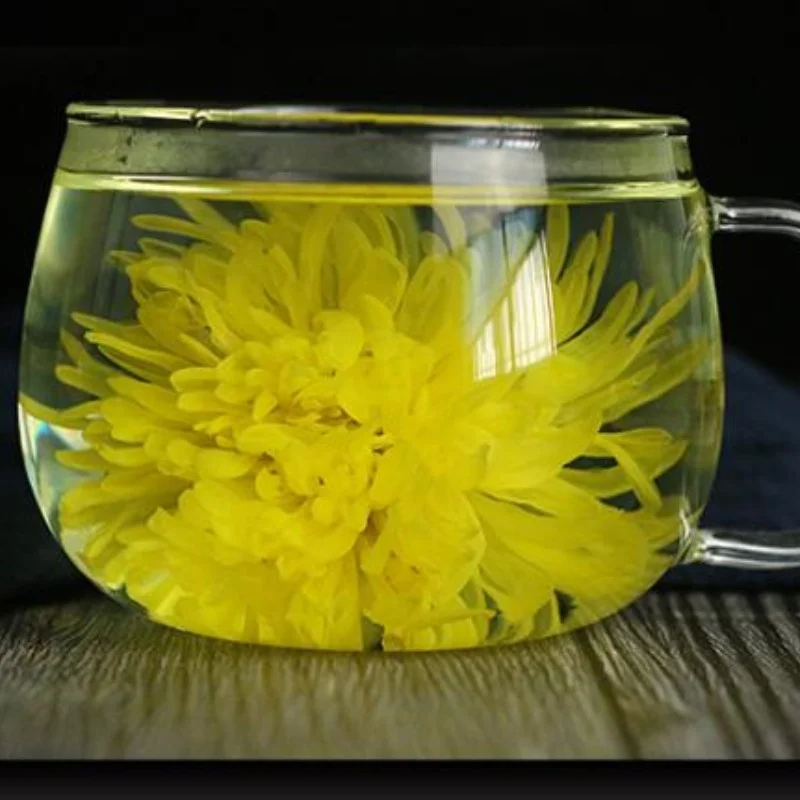 4024 Jin Si Huang Ju Blooming Tea Chrysanthemum Tea Gold Emperor Chrysanthemum Flower Tea