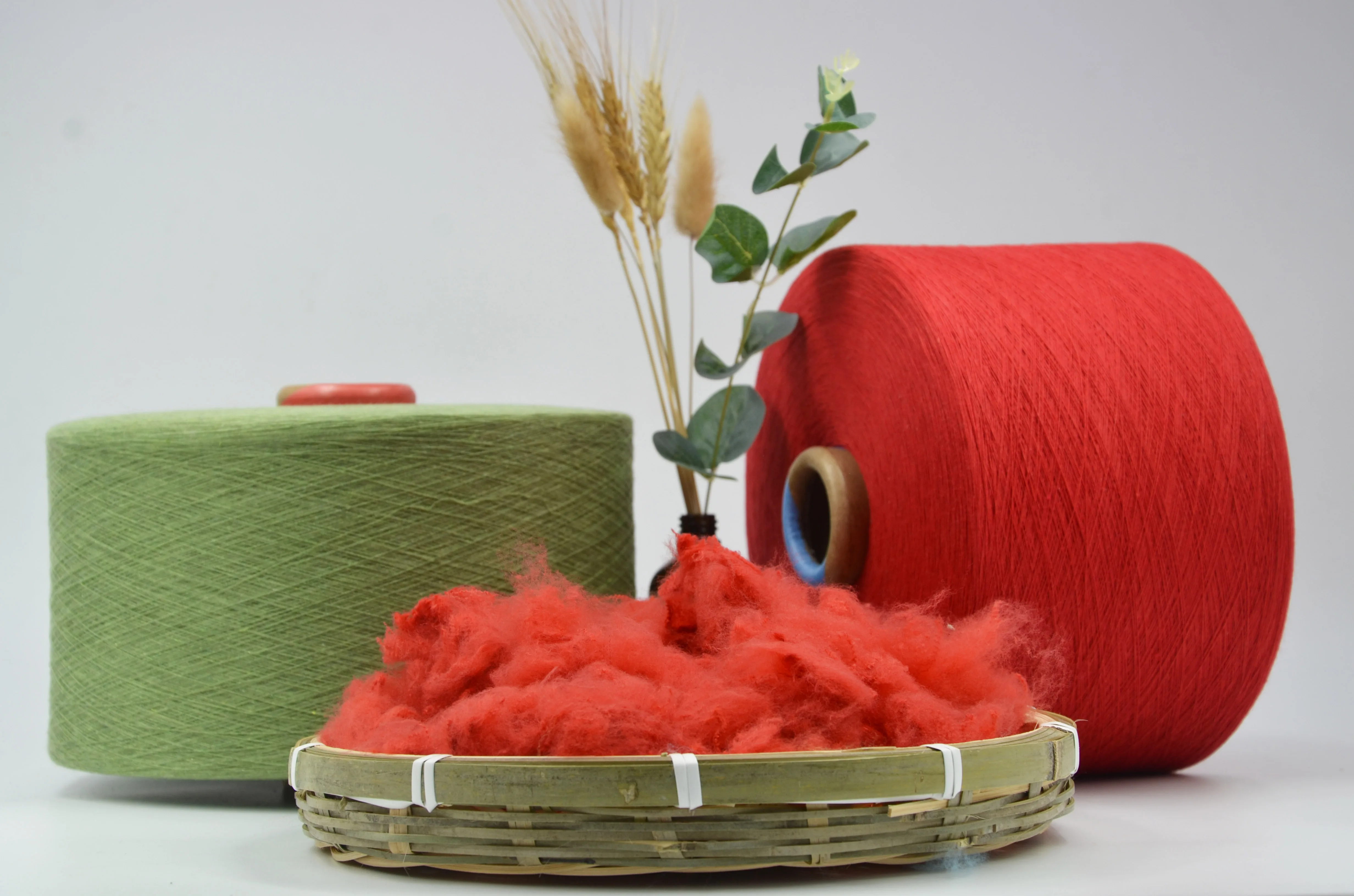 Pattern Material free yarn samples OE Cotton Knitting Ne 20S/1 Ne 12S/1 For Denim Fabric 100% Recycled In Vietnam