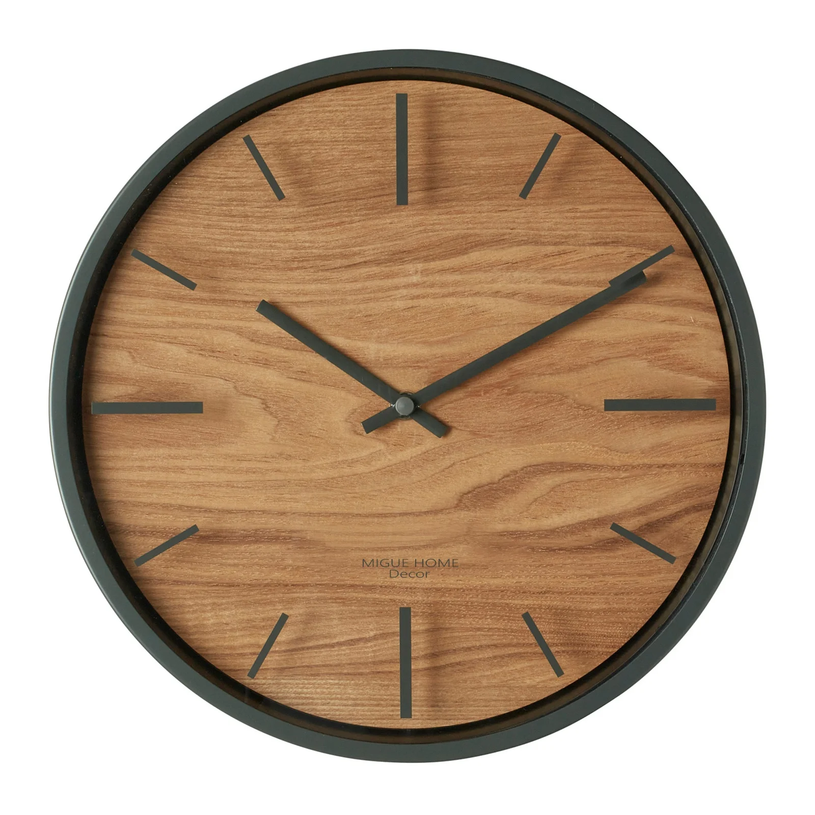 New arrivals 12inch 30cm modern natural european quartz wall clock home decorative for living room