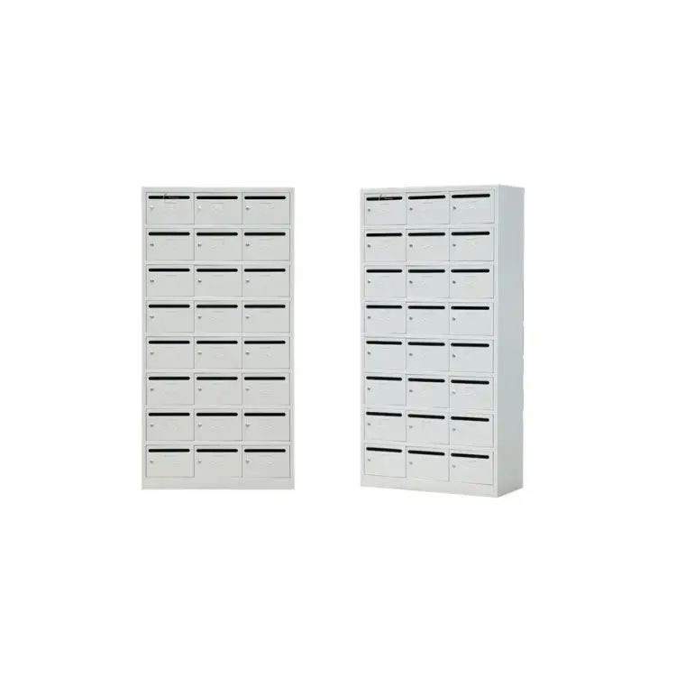 Easy Assembled Metal Modern Mailbox Apartment Standing Letter Drop Box and Storage Cabinet