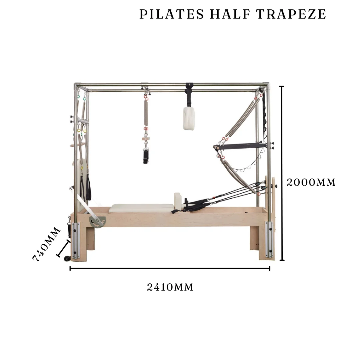 Professional White Maple Wood Cadillac Pilates Reformer Machine Studio Quality for Gym & Body Yoga Wholesale