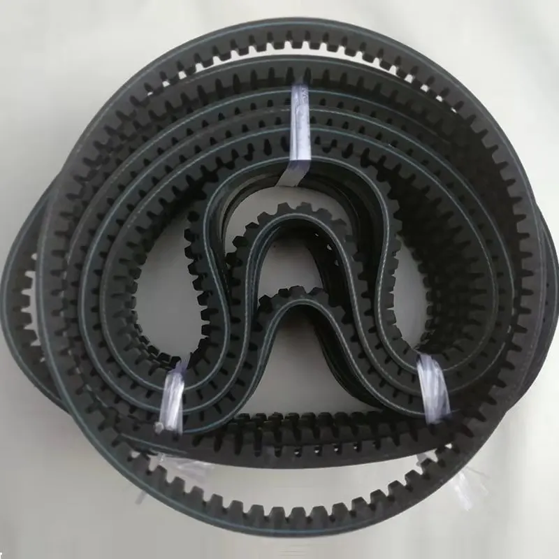 Production of rubber drive belt, fan belt, V-belt