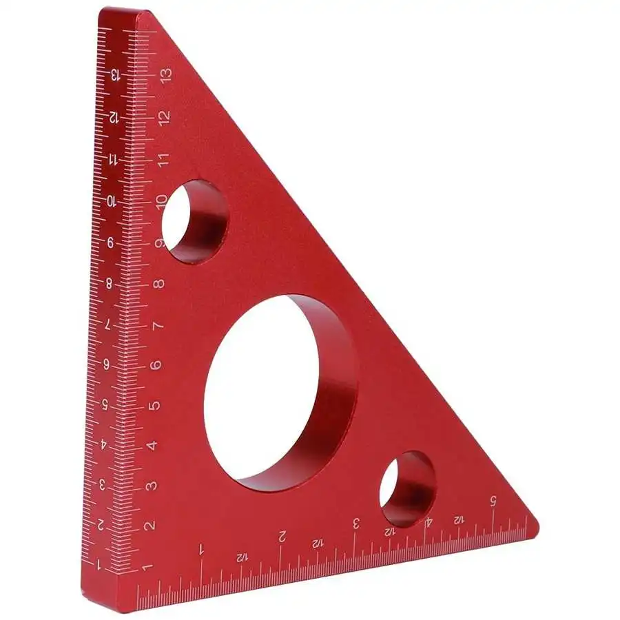 90 degree positioning squares aluminum alloy 5 inch/13 cm right height ruler precision carpenter woodworking tools for work in