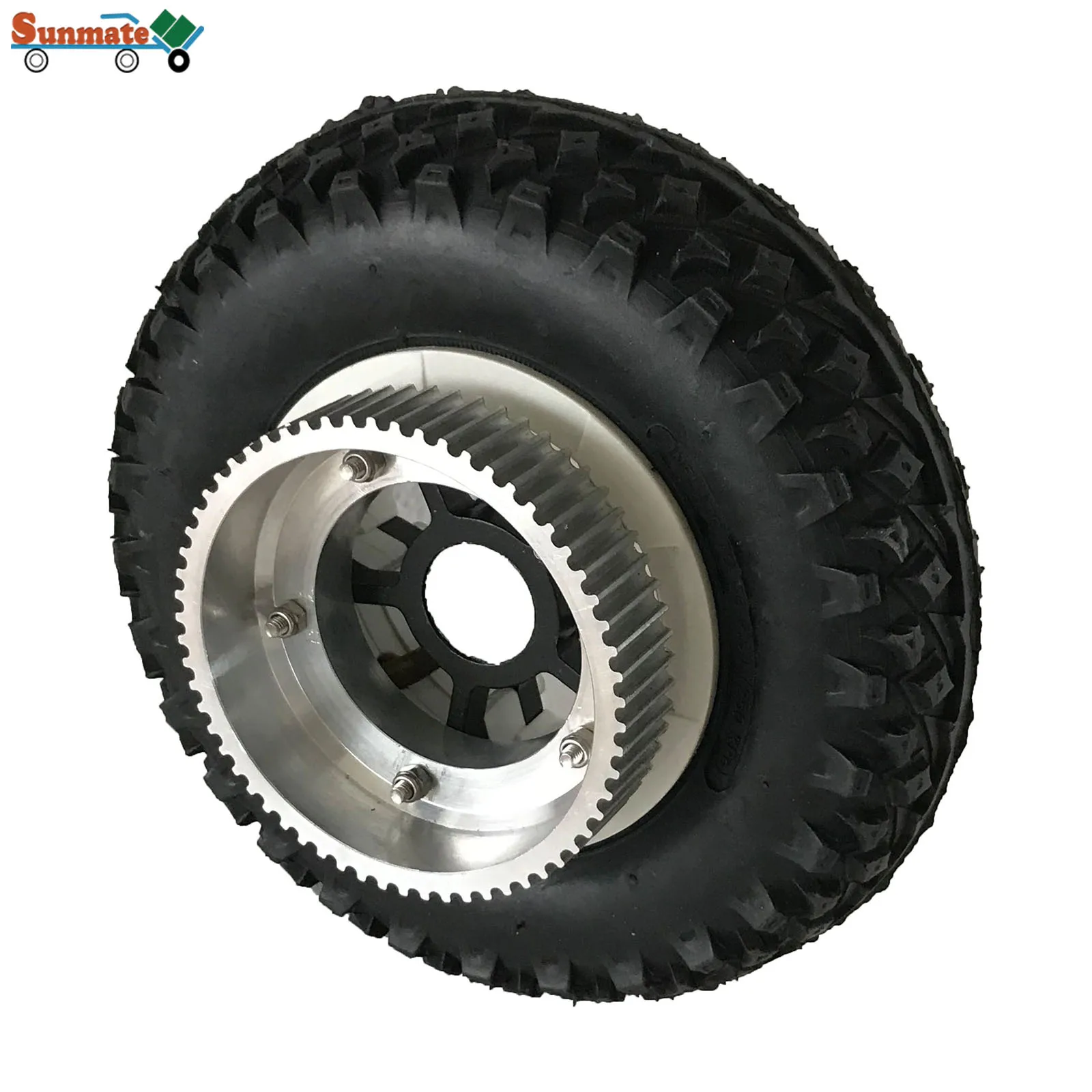 Offroad Wheel 8 Inch With 72T Aluminium Pulley Gear for Knobby Tire 200x50 Mountainboard Replace