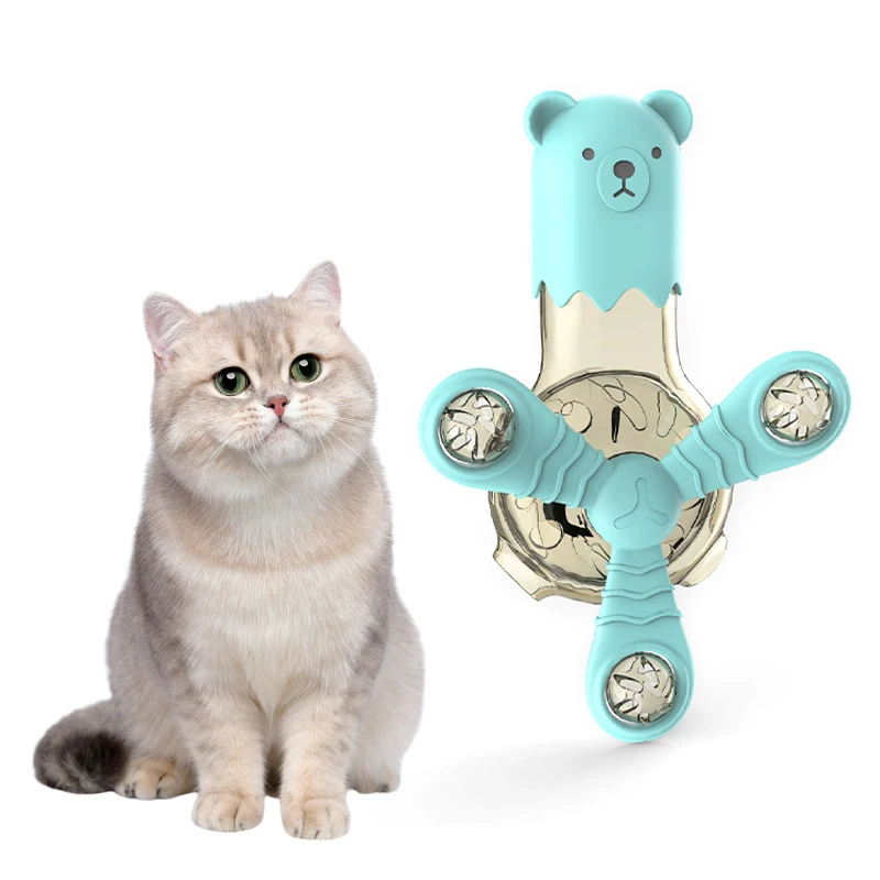 Многофункциональная игрушка кошачья мята, развивающая игрушка с вращающимся звуком