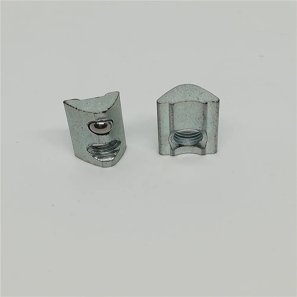 M3 M4 Spring steel loaded ball t nut for 2020 3030 aluminum profile