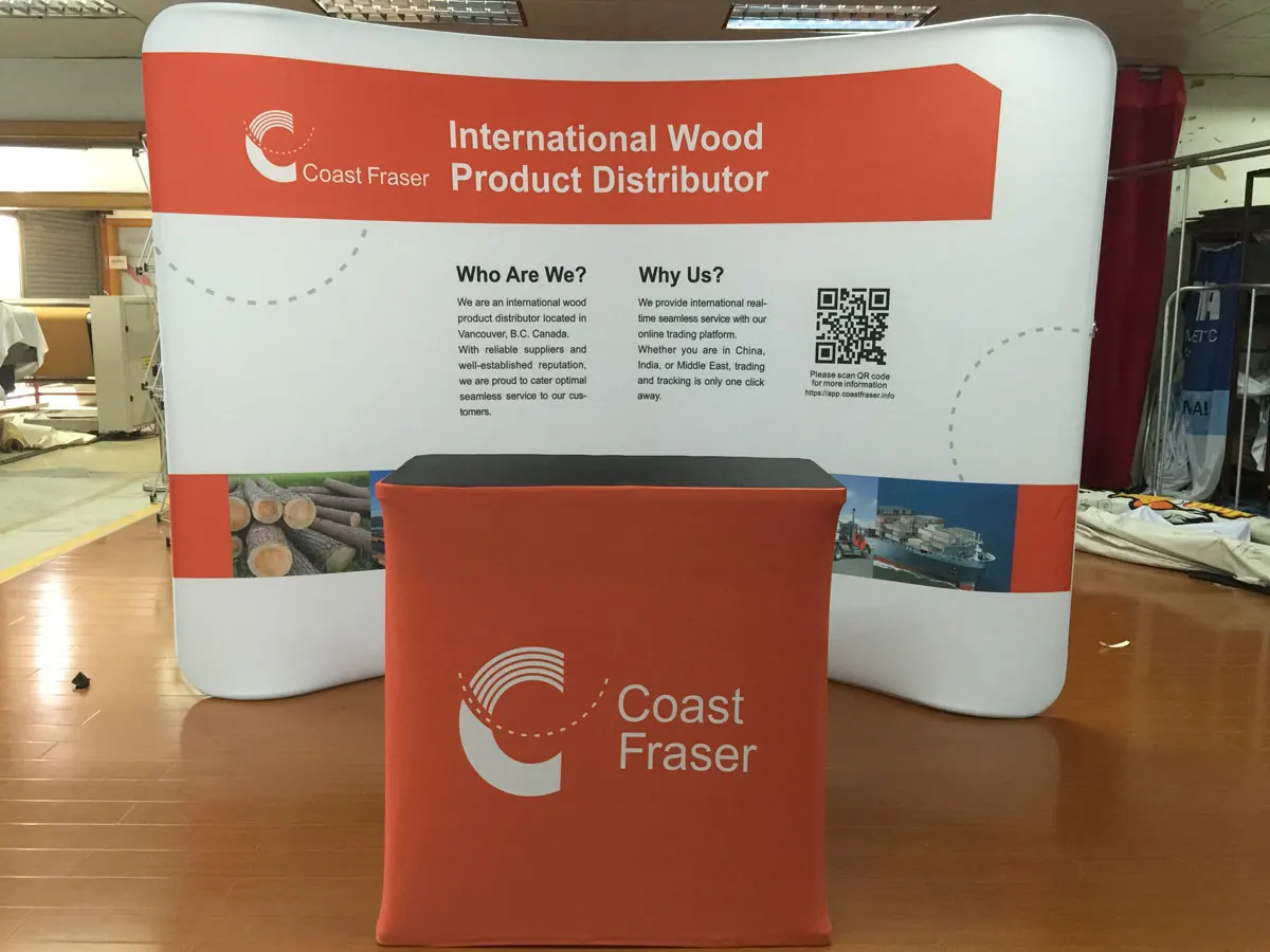 10ft 8ft  Backdrop Aluminum  Easy Tube Tension Fabric Booth Banner Display