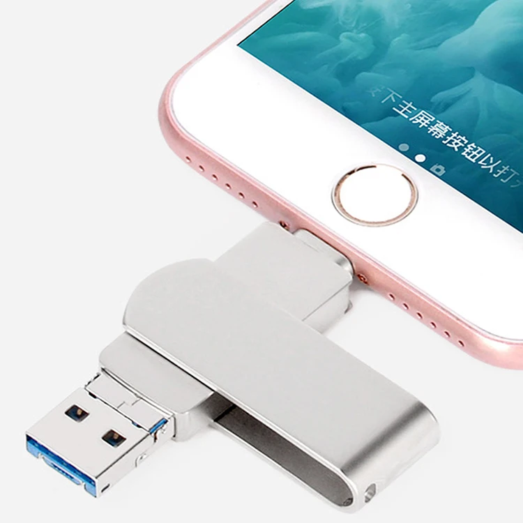 2021 завод дешевые цены 3 в 1 флеш-накопитель USB sd-карта памяти OTG 128 ГБ для мобильного телефона