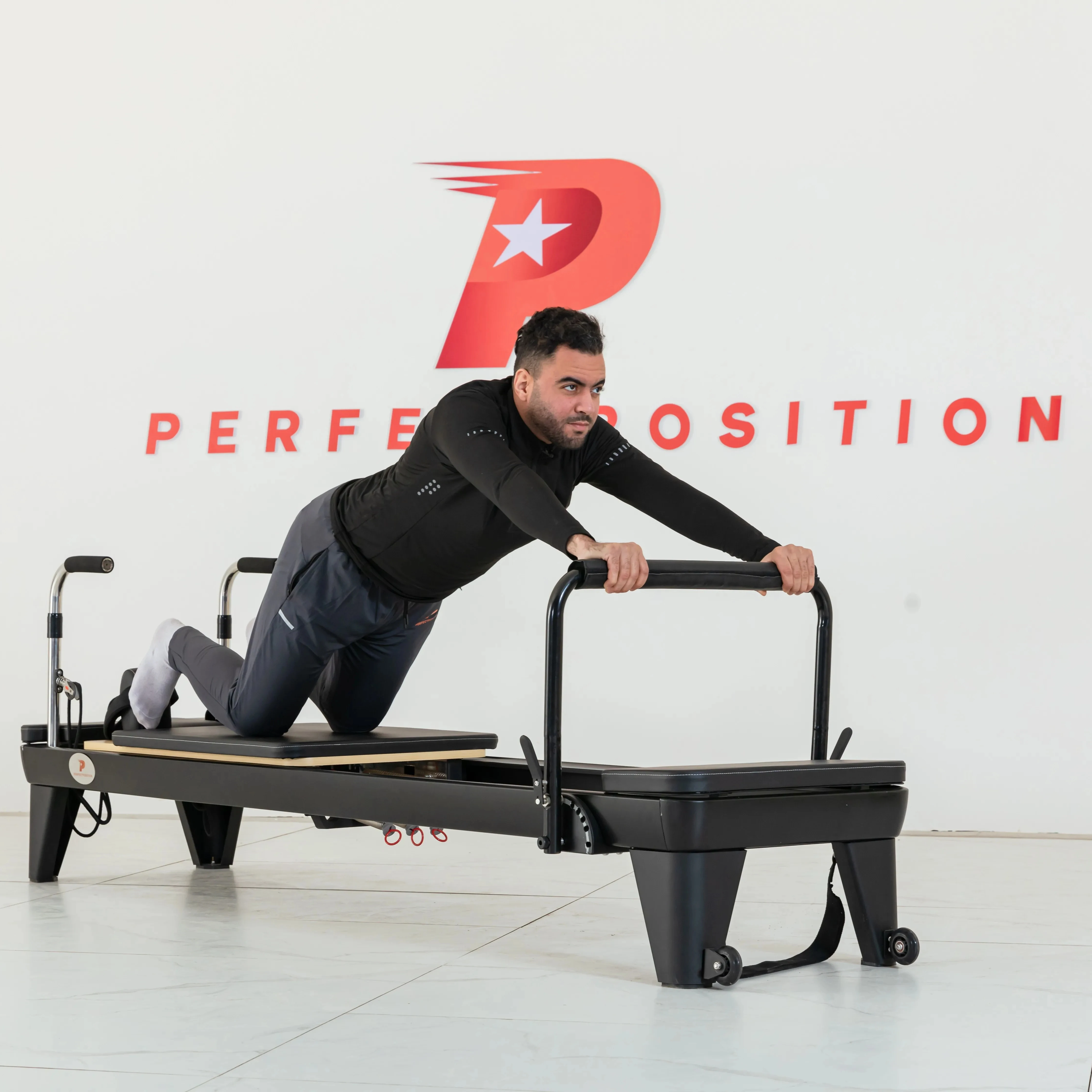 Factory price white core bed Balanced reformer white frame Plank Bars Aluminum pilates reformer