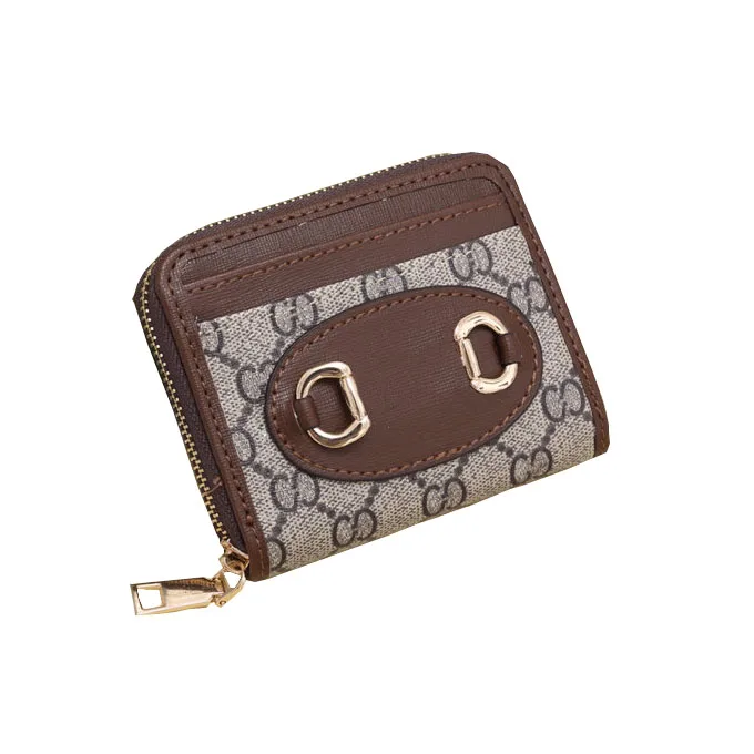 2022 Wholesale New Design Fashionable Ladies Custom Pu Leather Purses G Famous Brand Luxury Wallet For Women