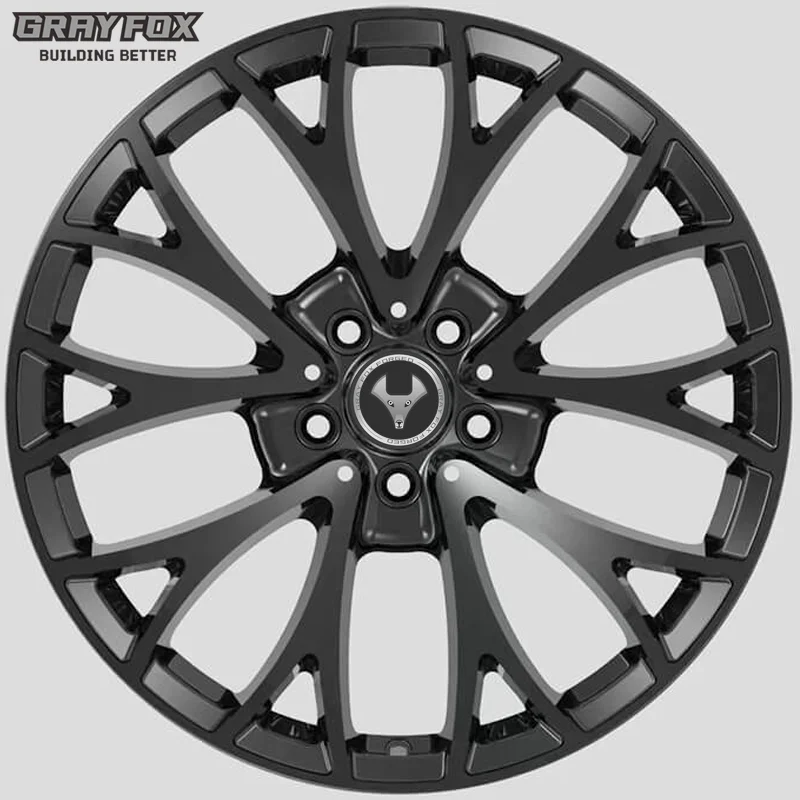 Фабрика GRAYFOX 17-22 дюймов 5x112 5x120 5x113 4 черный для audi bmw X3 X5 benz 1 шт. Алюминиевые кованые колеса