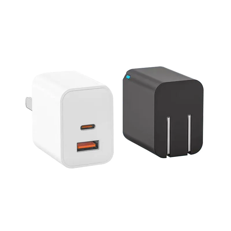 20W Fast Charging QC3.0 Type C Foldable Plug PD Phone Charger For Samsung Smart Watches