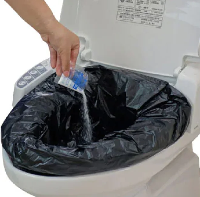 Convenient super absorbent polymer mobile accessories toilet products