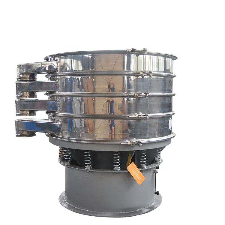 High Efficiency Fine Mesh Powder Screening Machine Industrial Rotary Flour Vibrator Sieve