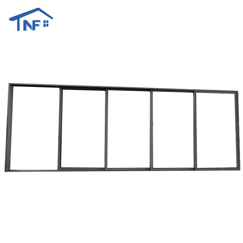 Foshan NF windows and doors double glazed aluminium sliding window design sliding glass doors and windows
