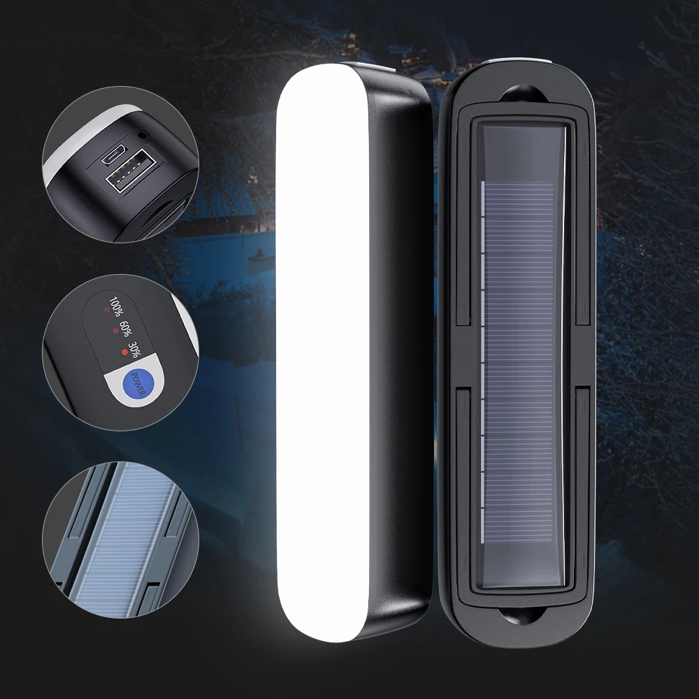 Ультраяркий светодиодный фонарь для кемпинга с USB-зарядкой уличный Портативный Складной Подвесной маленький палатки