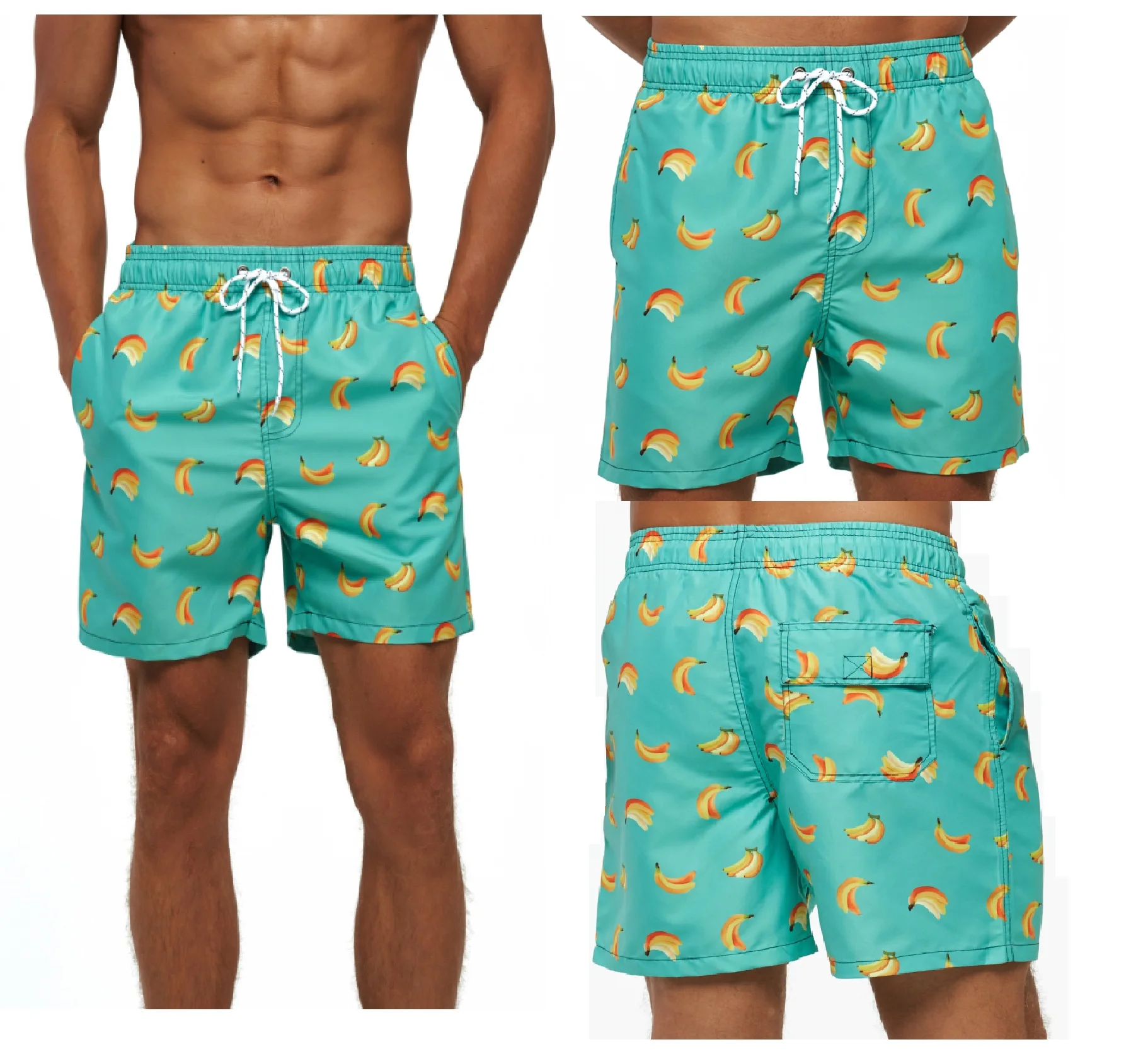 BSCI  manufacturer  men shorts beach shorts board shorts for summer beach bathing pant