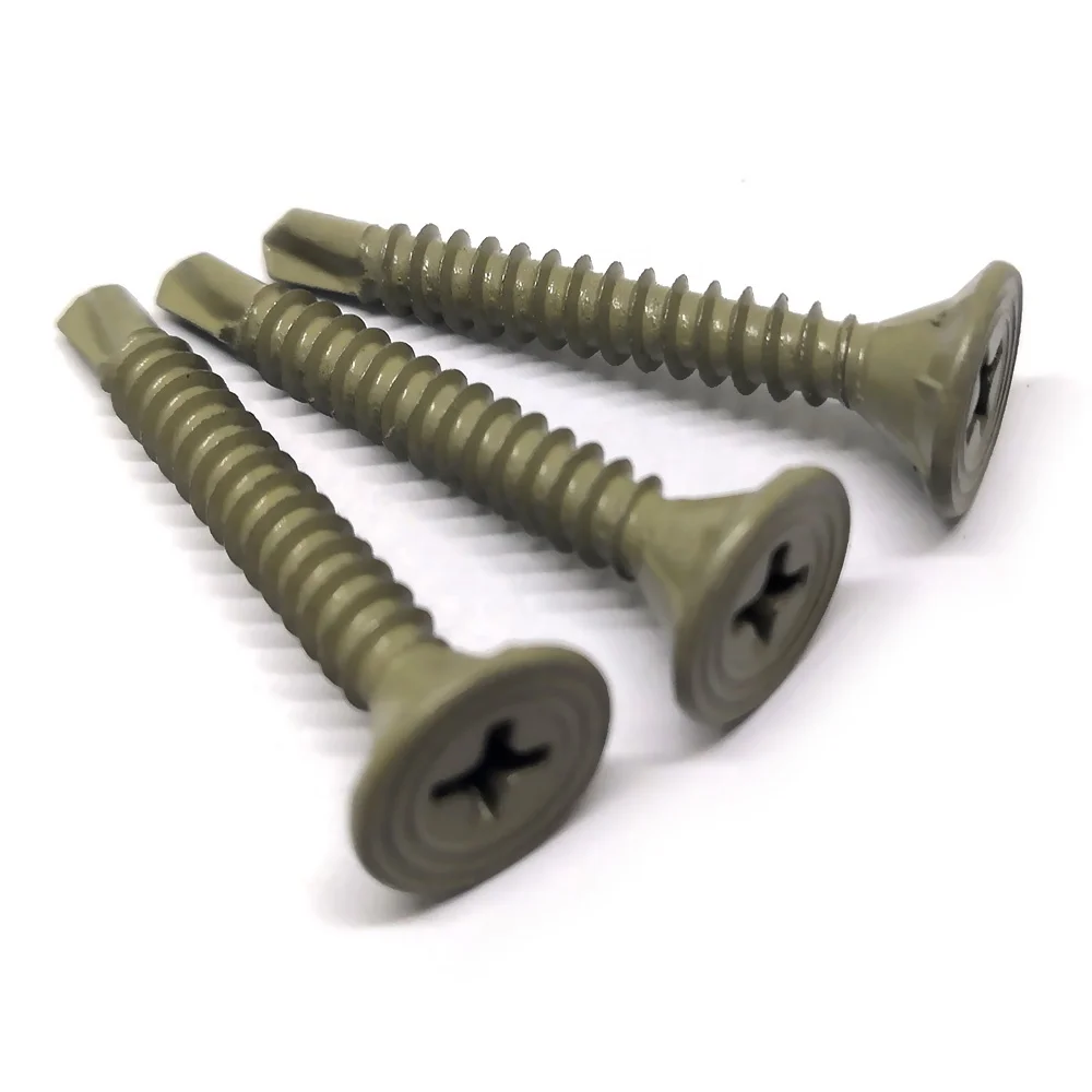 Ruspert Dacromet Finished Flat Head Self Drilling Screw for