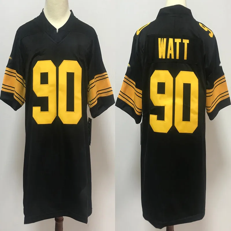 Wholesale High Quality no.90 watt no.55 bush no.43 polamalu jerseys american football uniform Jersey