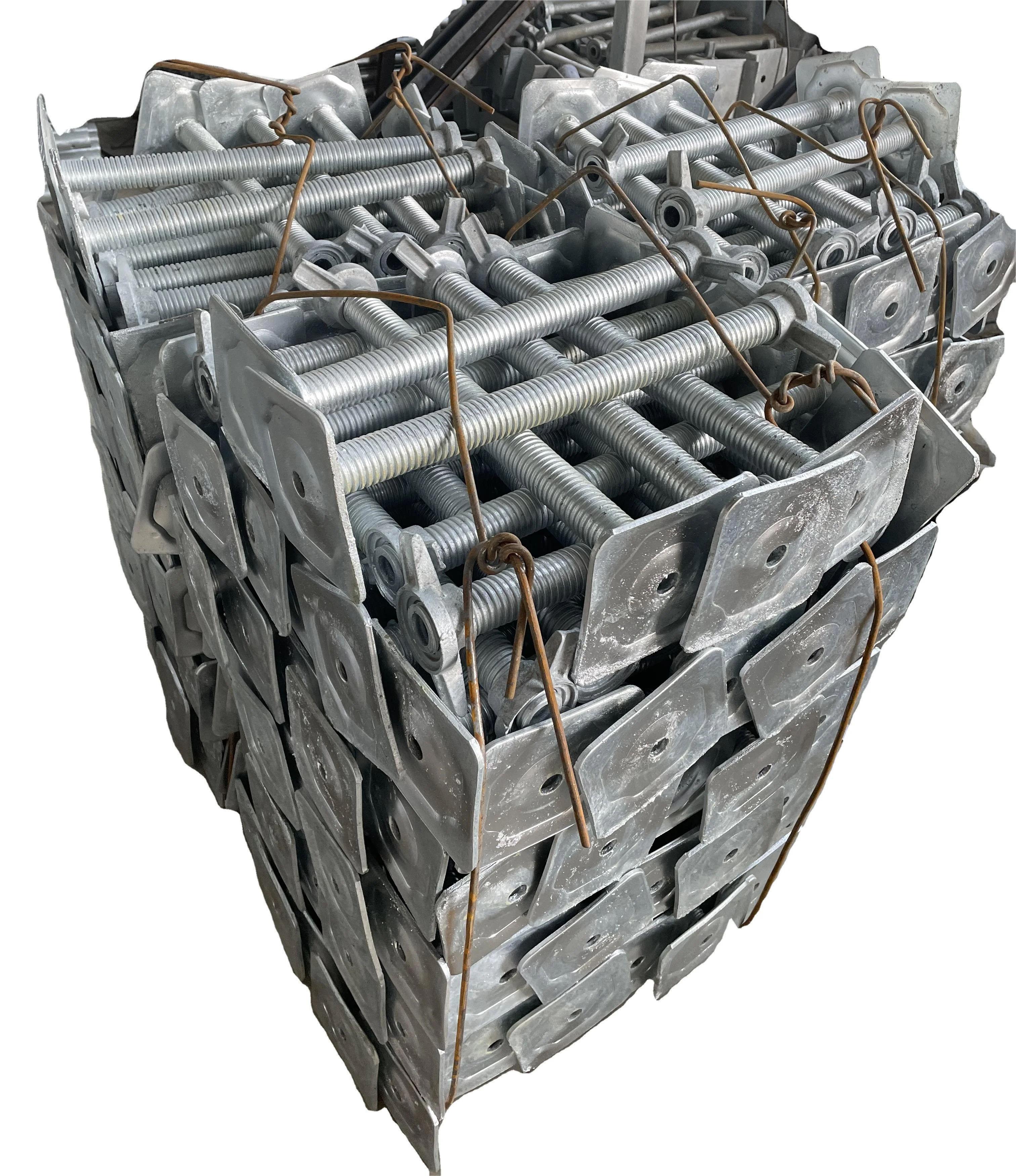 Hot Sale Galvanized/ Black Adjustable Jack Base Hollow/ Solid Screw Jack for Construction