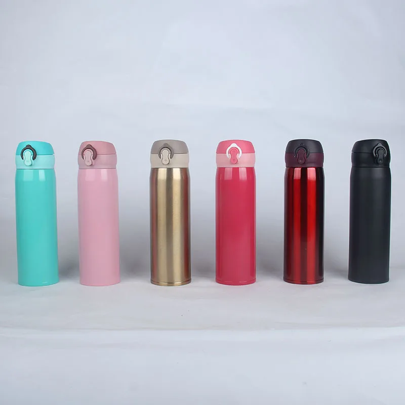 2019 Wholesale Custom Color Change Pumping Airpot Thermos Bottle 304 Pattern Vacuum Stainless Steel Flask Model With Many Lids