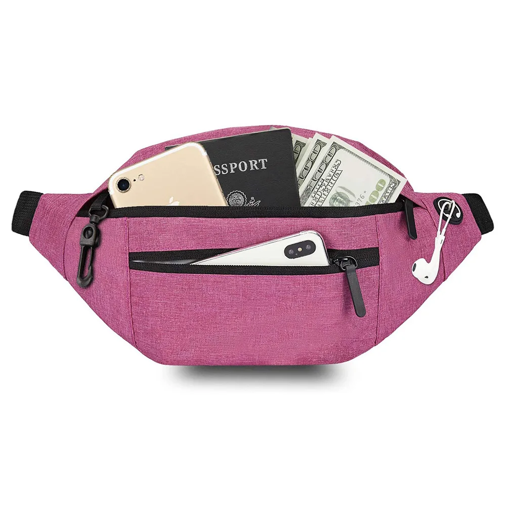 Custom outdoor sports running jogging waist bag unisex women cross body bag waterproof travel bag for men