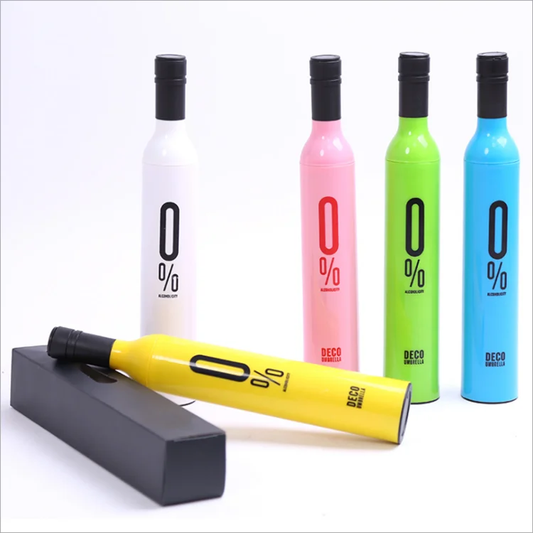 Innovative High Quality Best Selling Fashionable 3 fold Bottle Shape Umbrella Custom